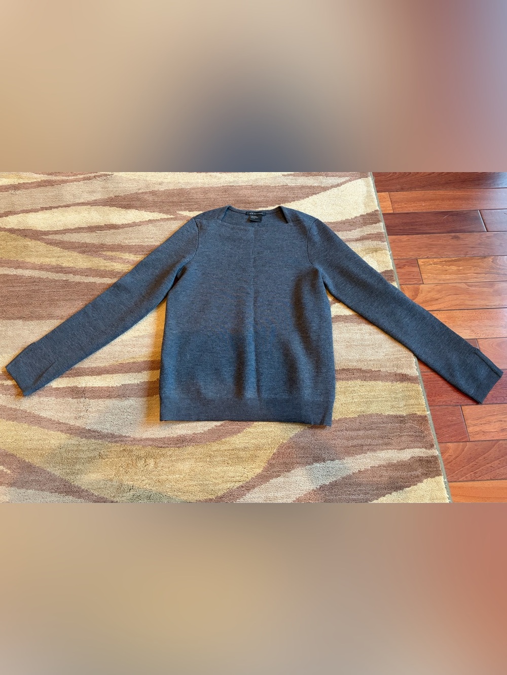 Women’s A/X Armani Exchange Gray Wool Crewneck Sweater - Size XS